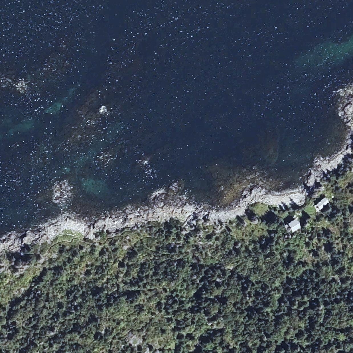 Aerial map of Pebble Beach