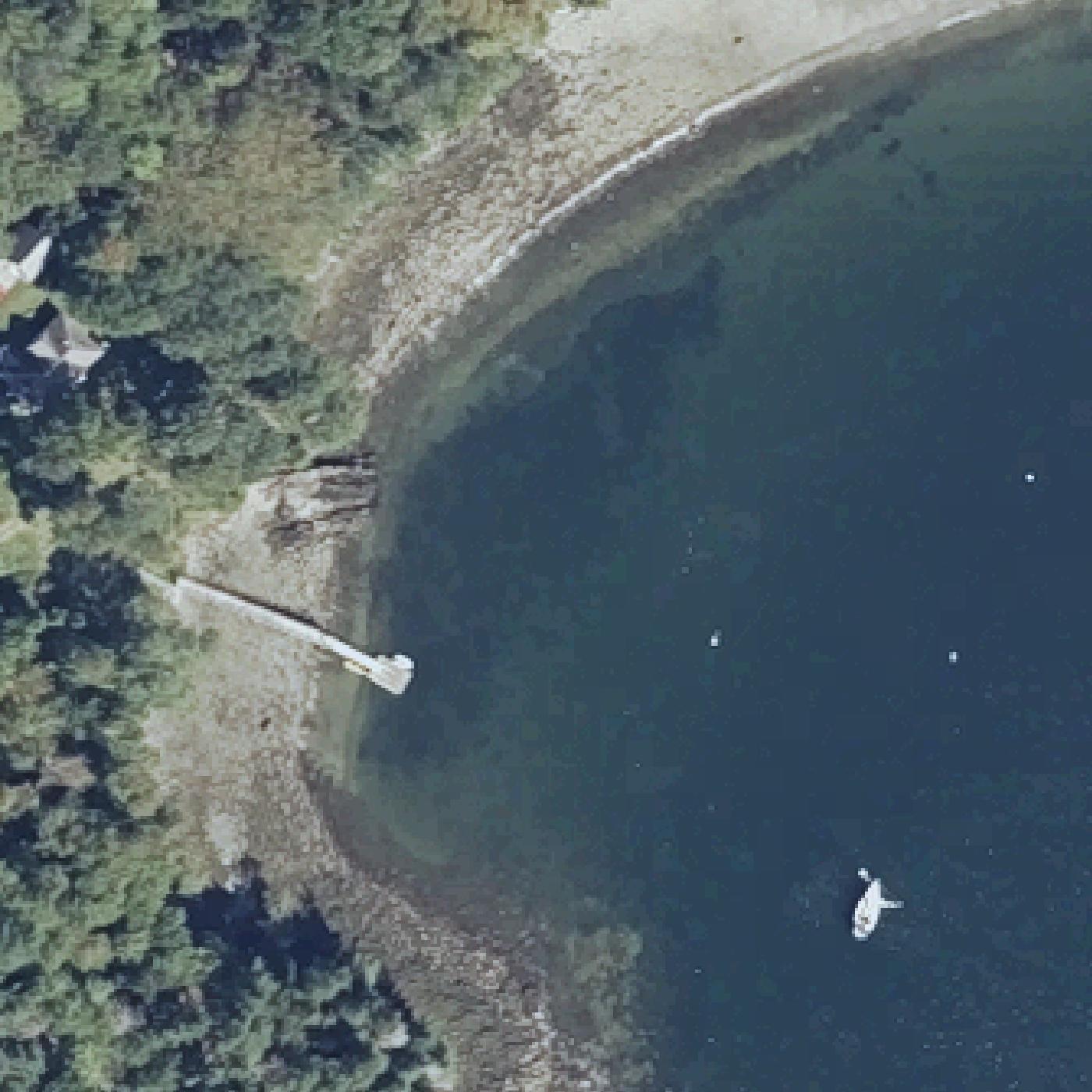 Aerial map of Pebble Beach
