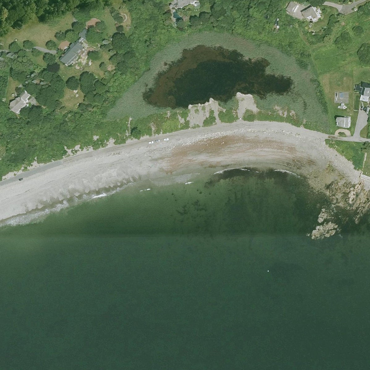Aerial map of Pebble Beach