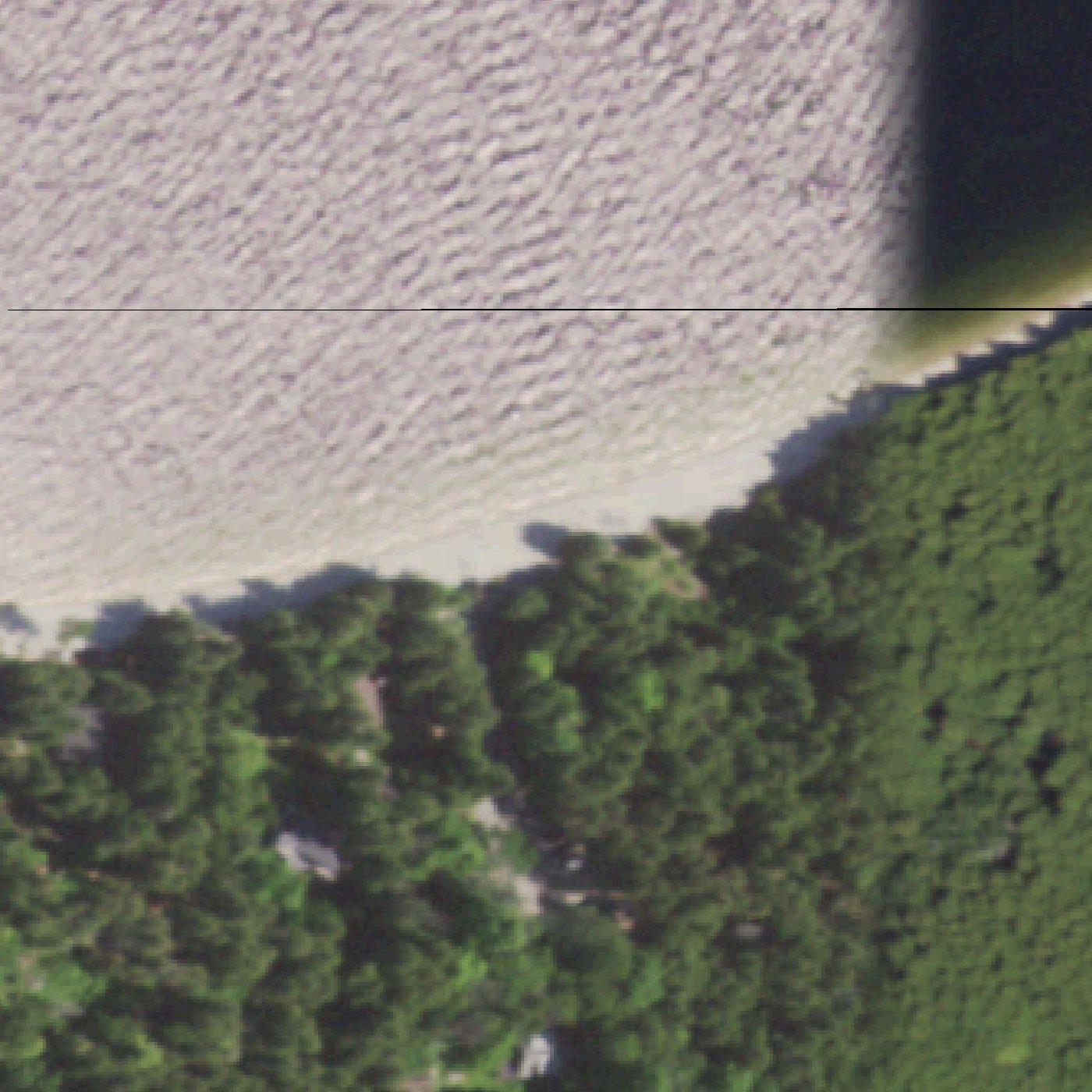 Aerial map of Pebble Beach
