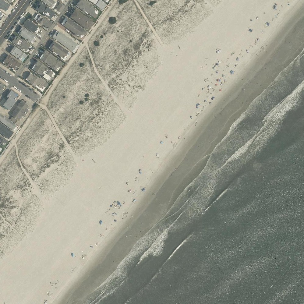 Aerial map of Peck Beach