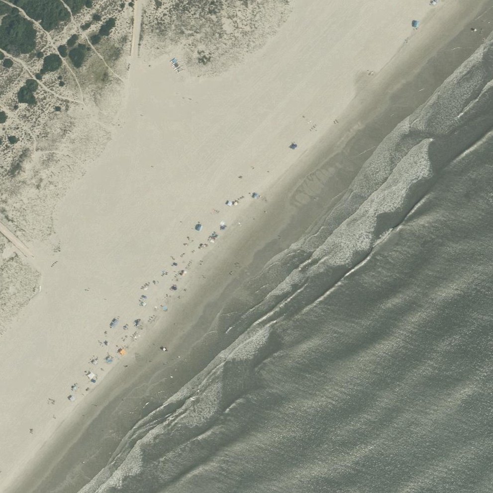 Aerial map of Peck's Beach