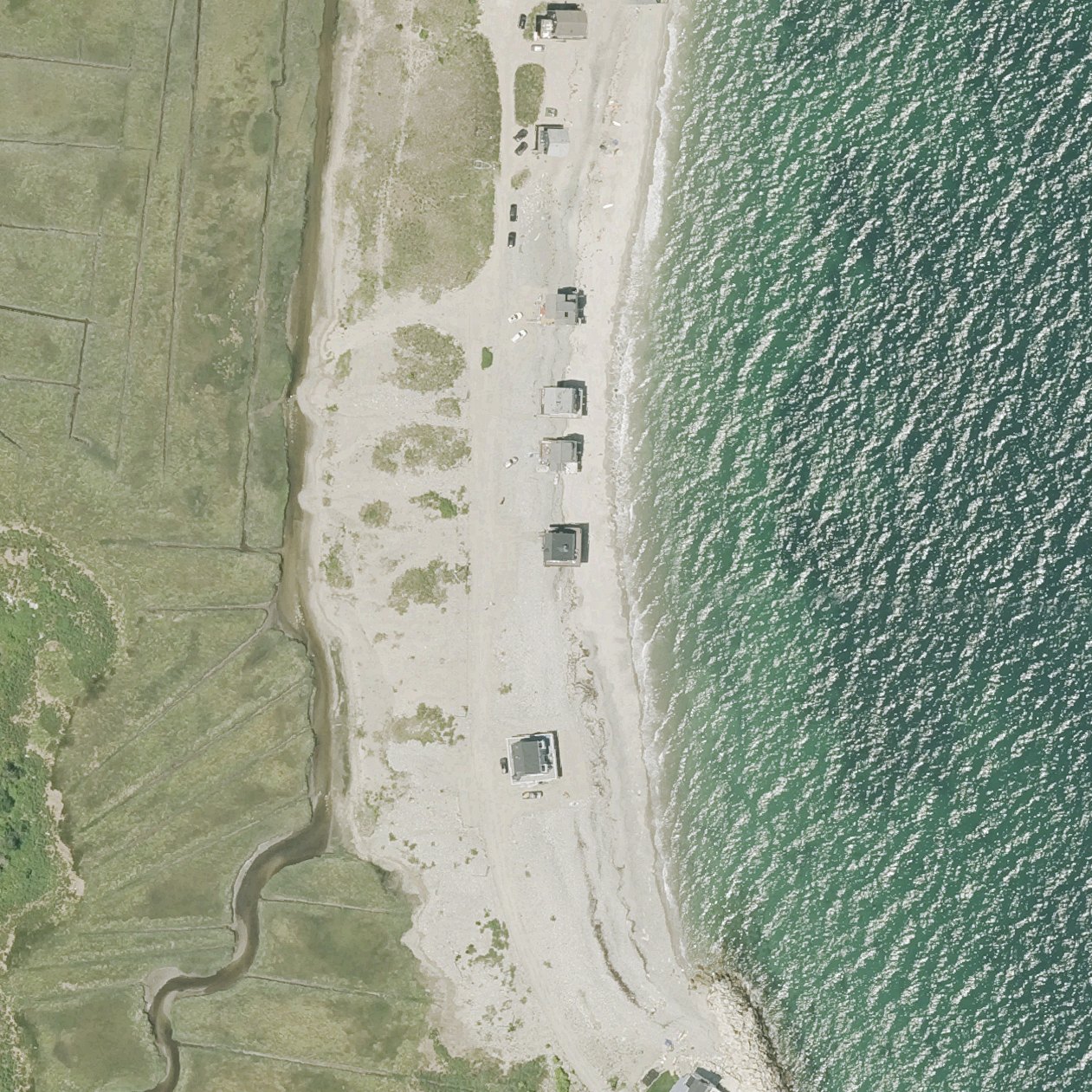 Aerial map of Peggotty Beach