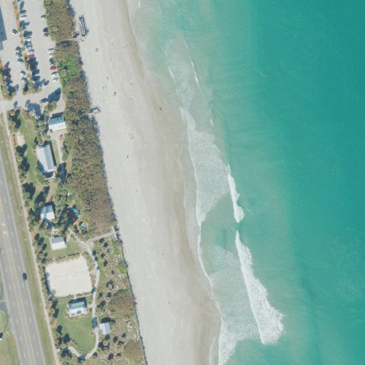 Aerial map of Pelican Beach Park