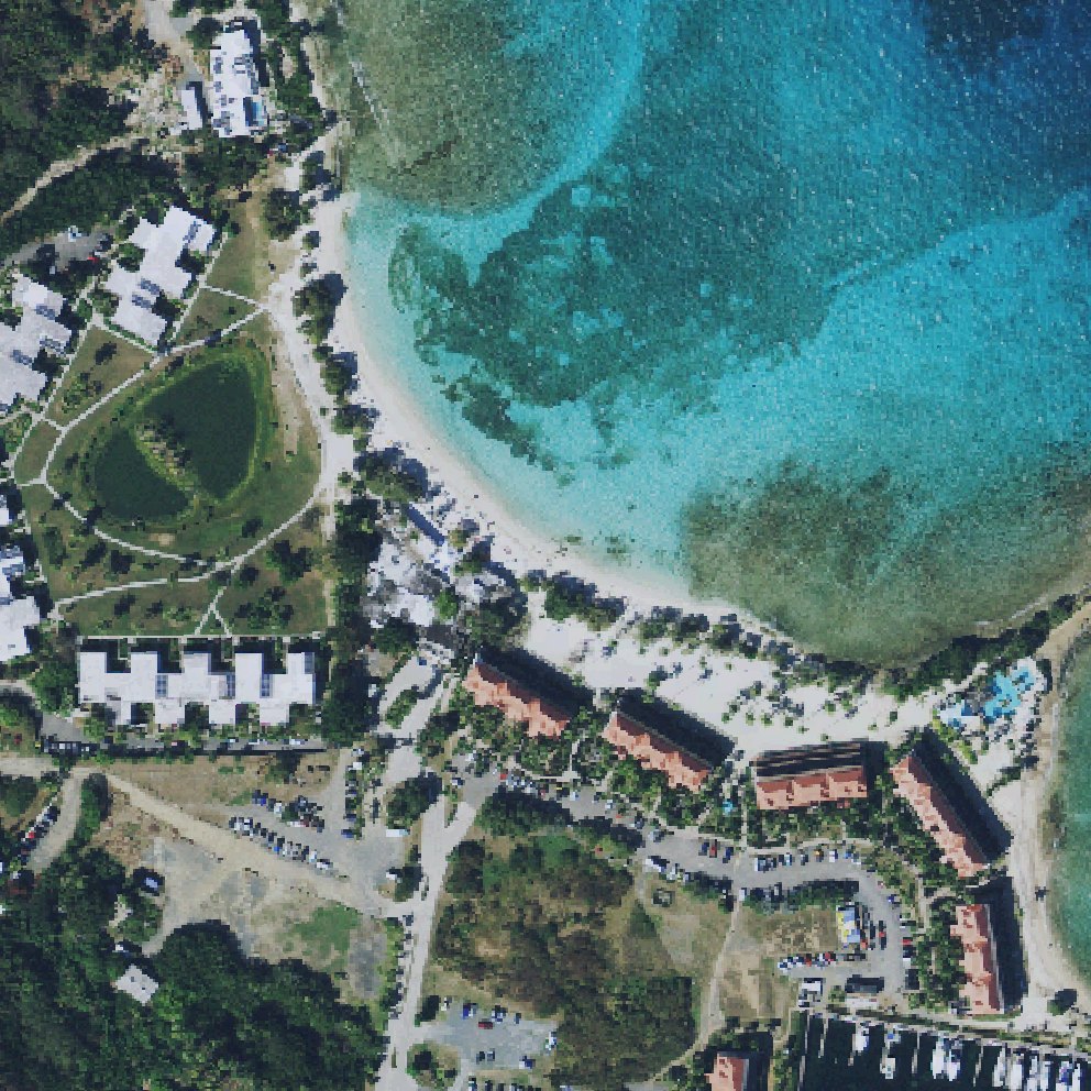 Aerial map of Pelican Beach