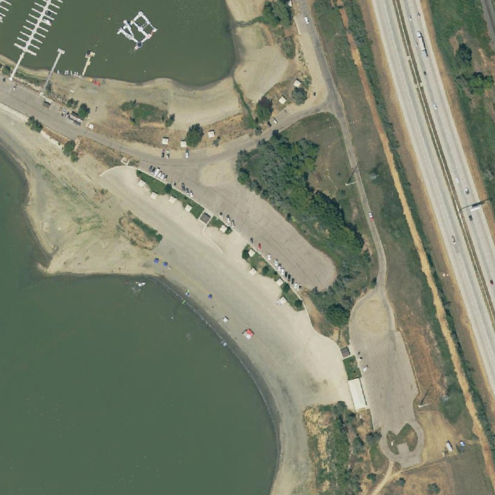 Aerial map of Pelican Beach