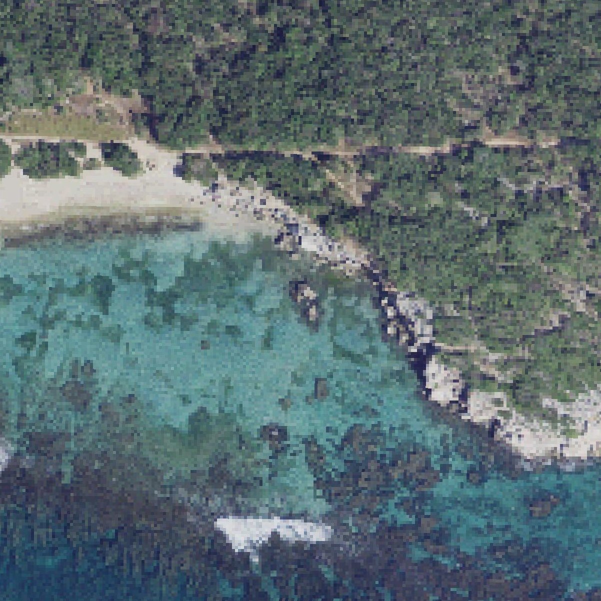 Aerial map of Pelican Beach