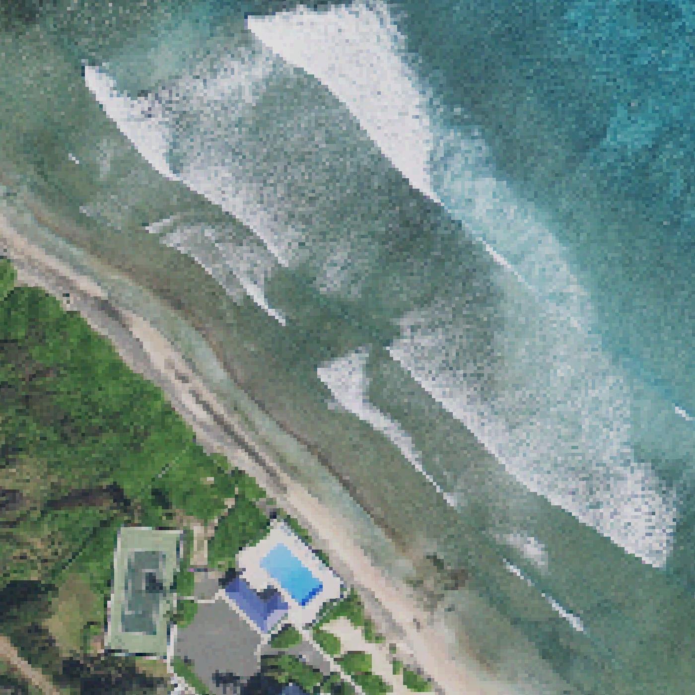 Aerial map of Pelican Cove Beach