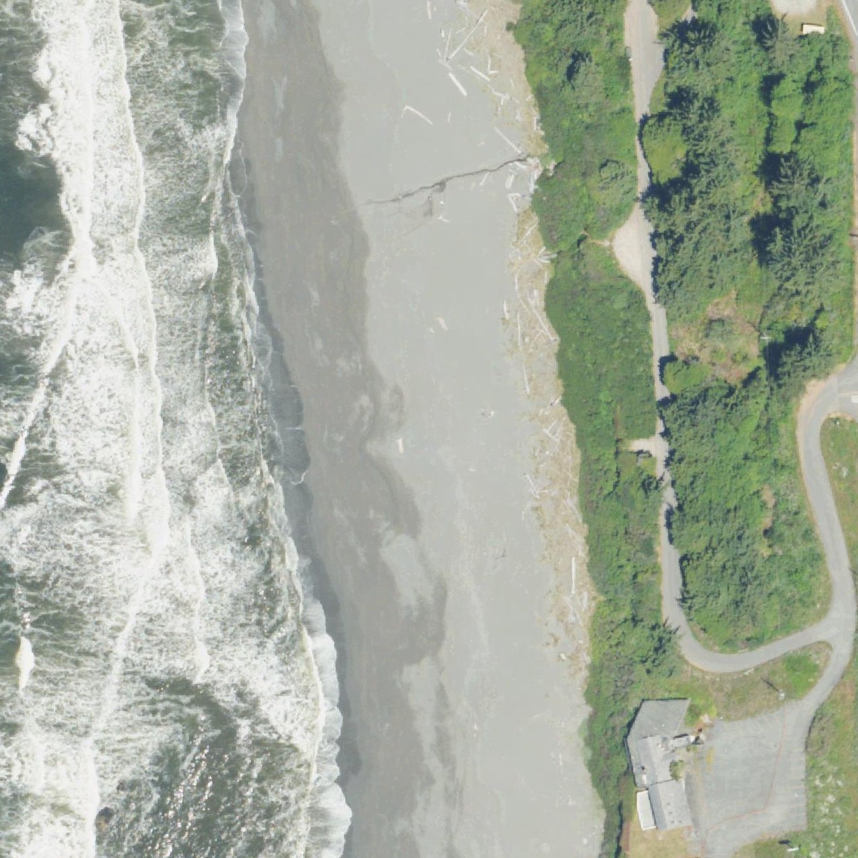 Aerial map of Pelican State Beach