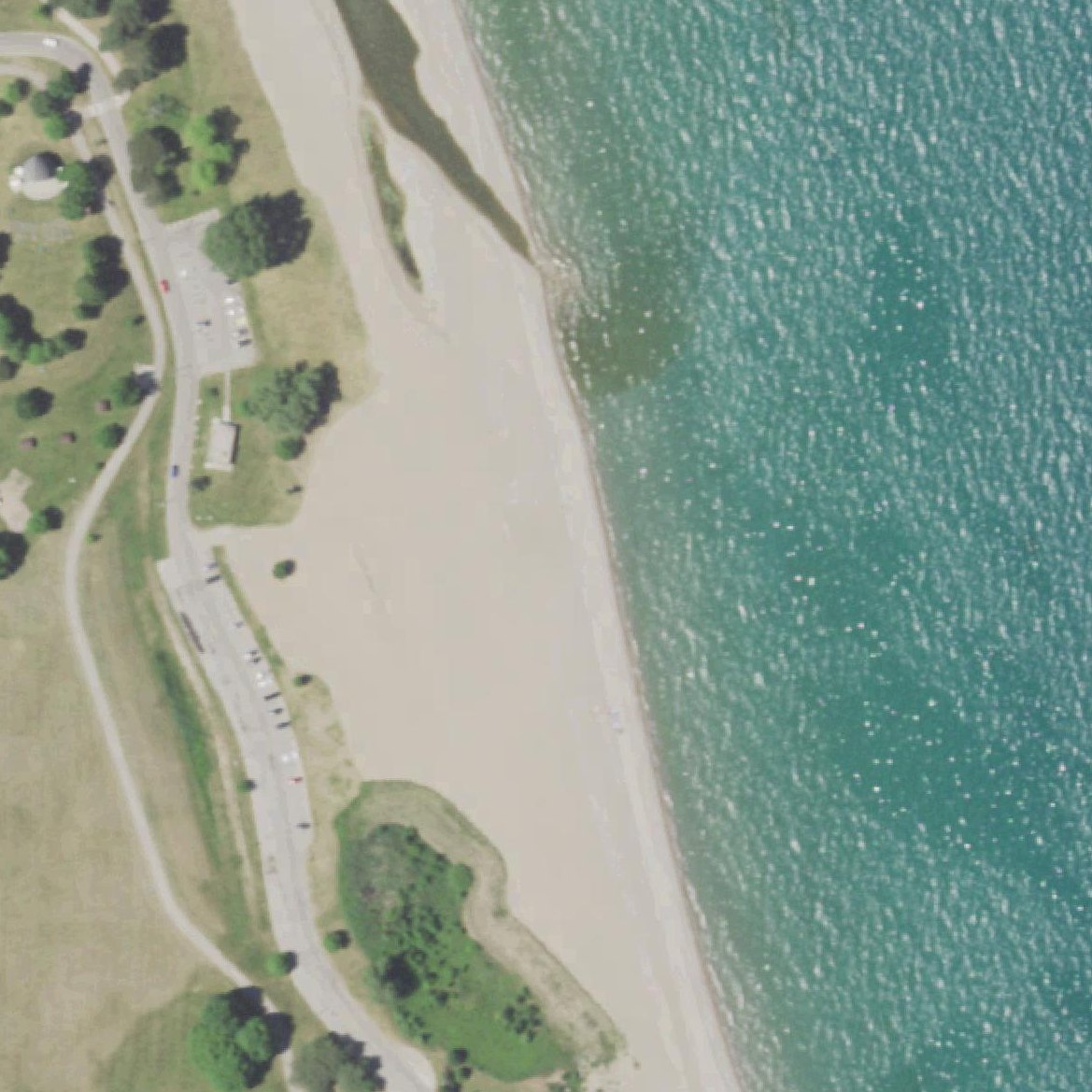 Aerial map of Pennoyer Beach