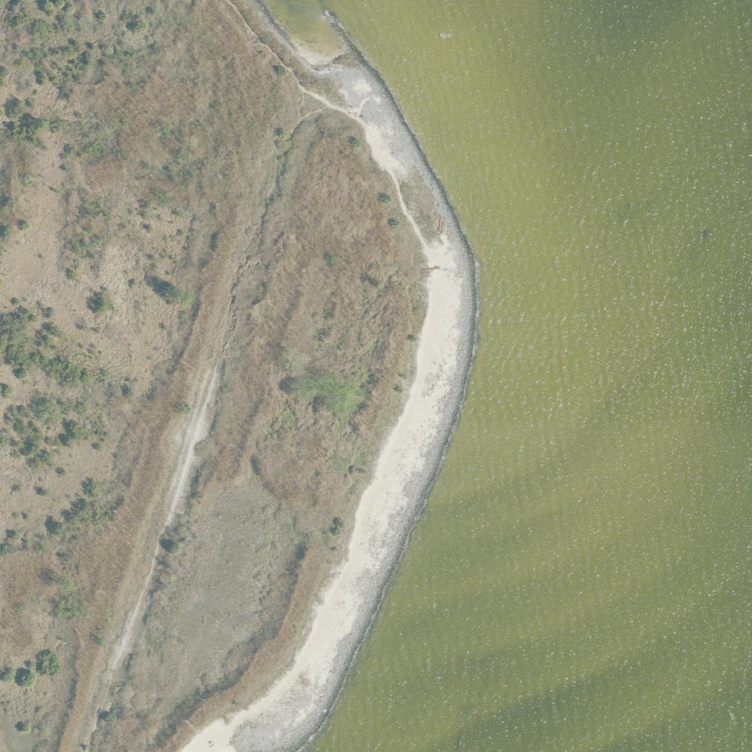 Aerial map of Pensacola Naval Complex Beach