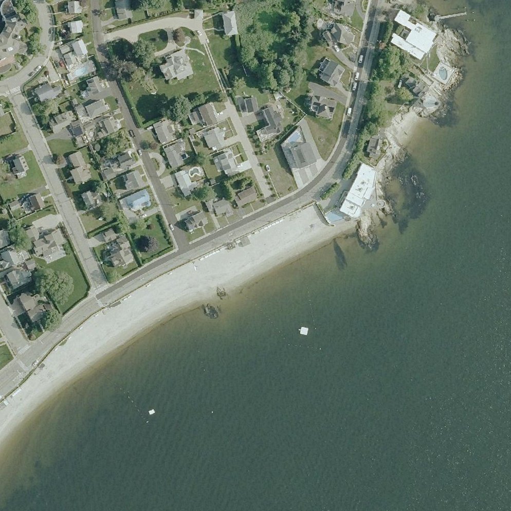Aerial map of Pequot Point Beach