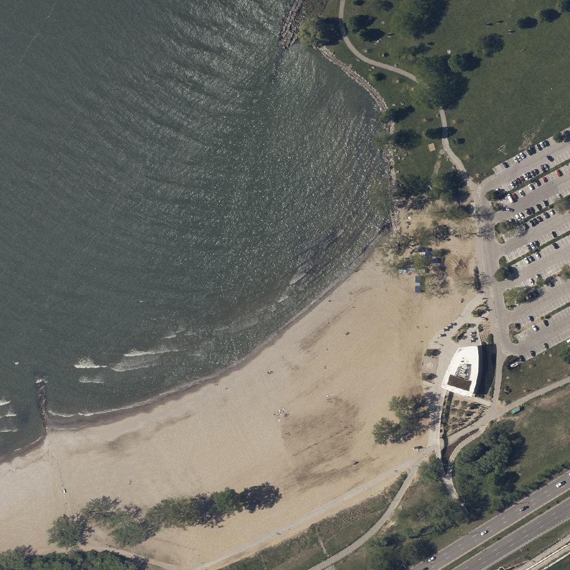 Aerial map of Perkins Beach