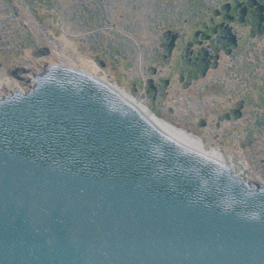 Aerial map of Perles Beach
