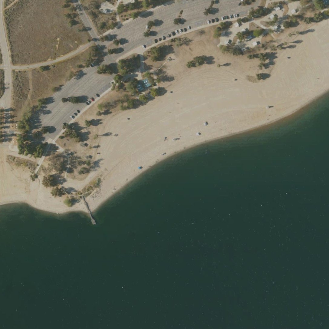 Aerial map of Perris Beach