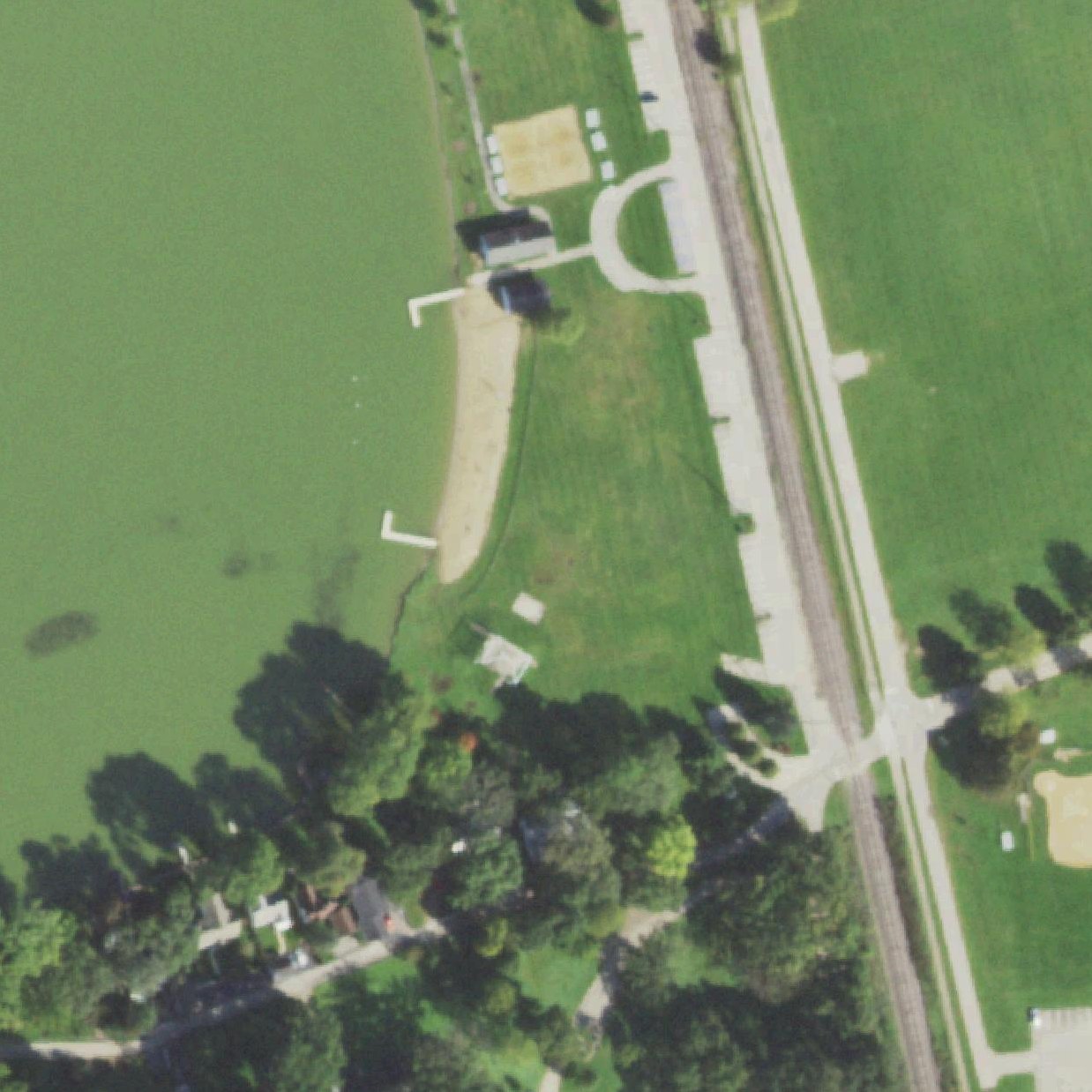 Aerial map of Peterson Park Beach