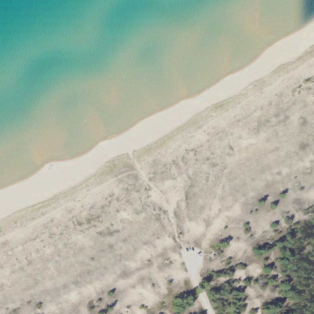 Aerial map of Peterson Road Beach