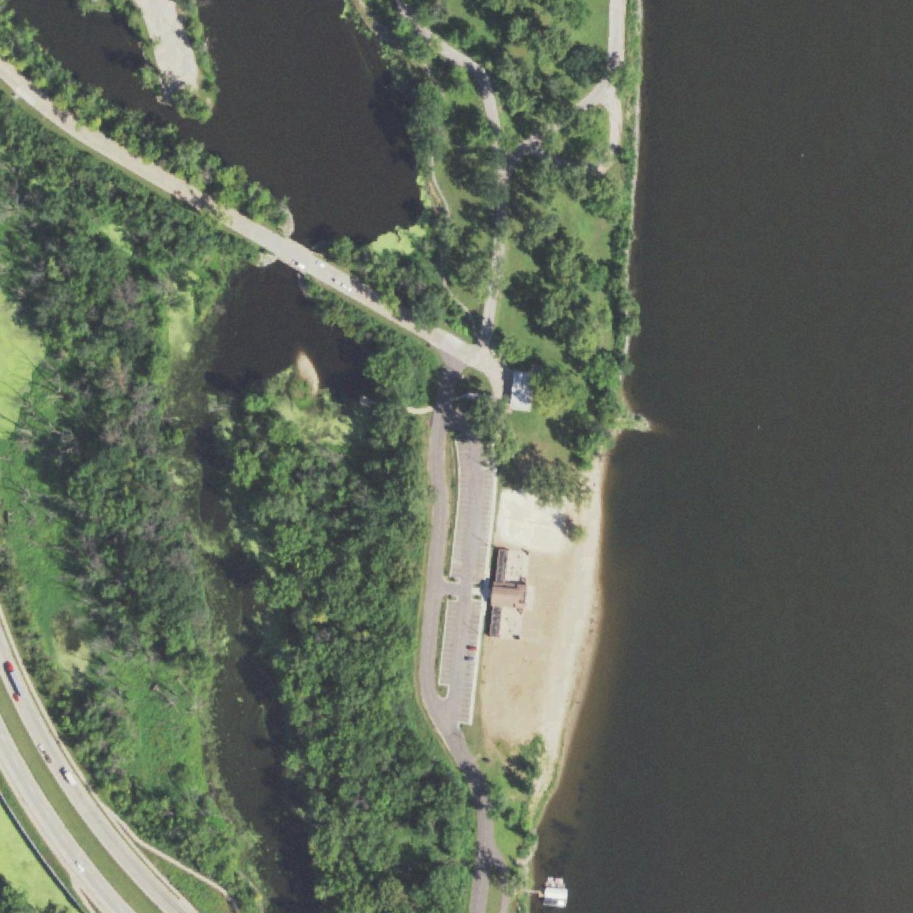 Aerial map of Pettibone Beach
