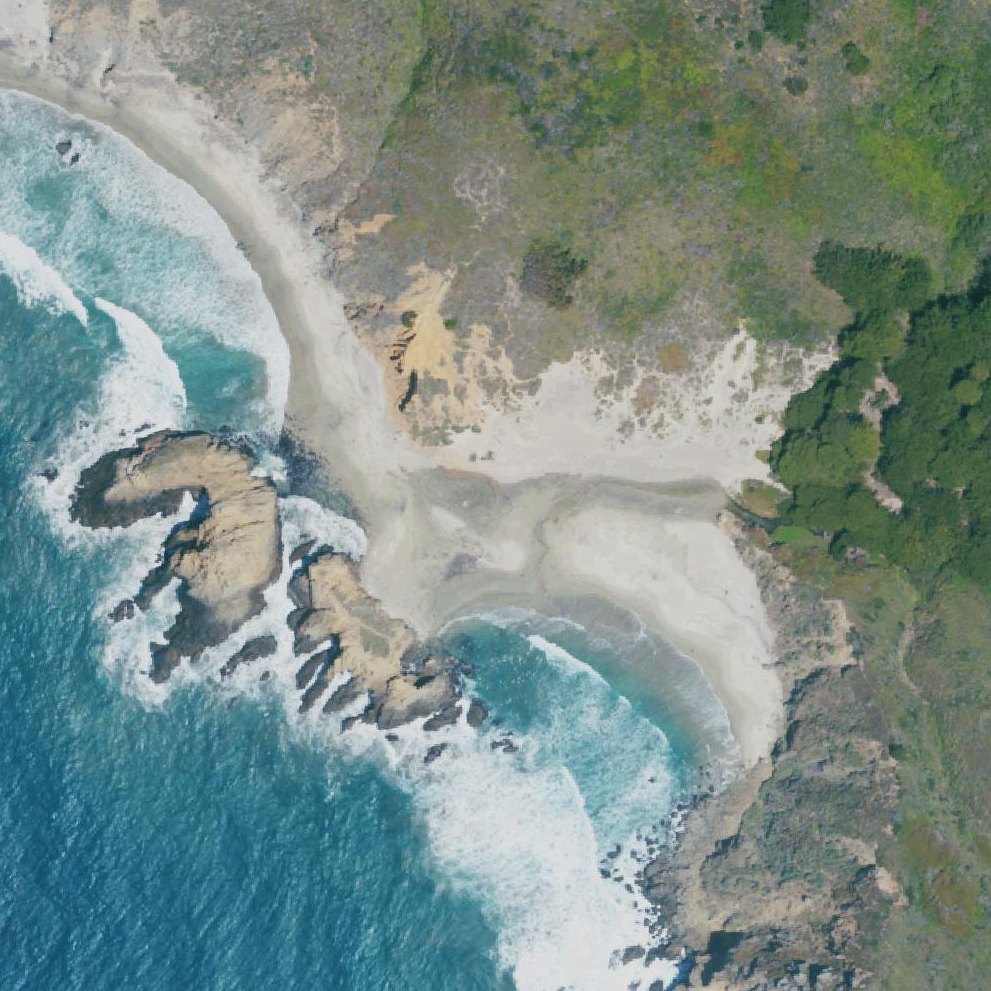 Aerial map of Pfeiffer Beach