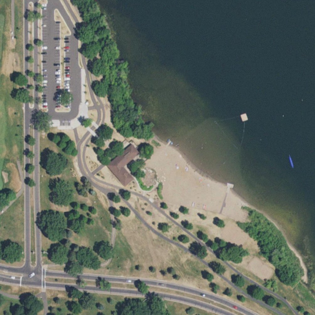 Aerial map of Phalen Park Beach