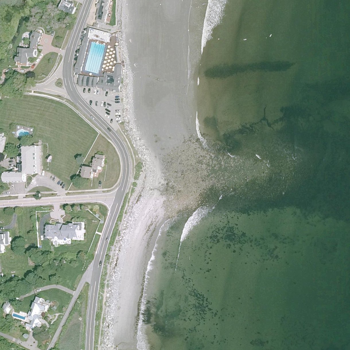 Aerial map of Philbrick's Beach