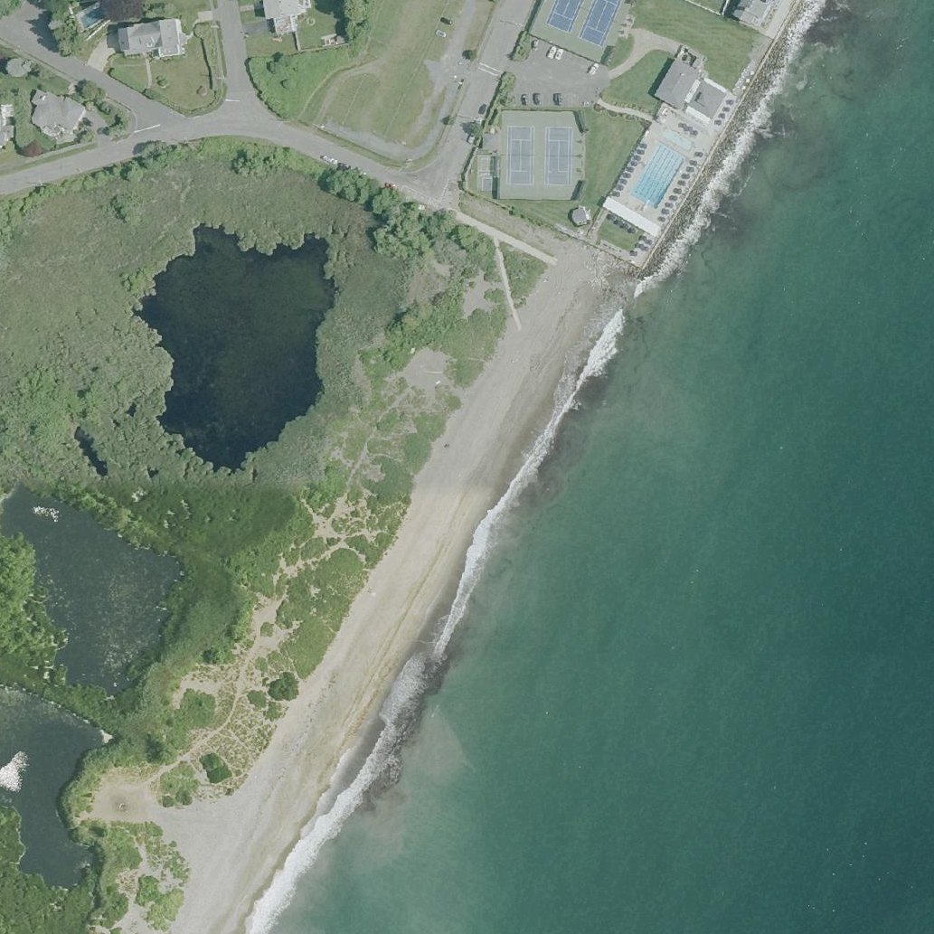 Aerial map of Phillips Beach