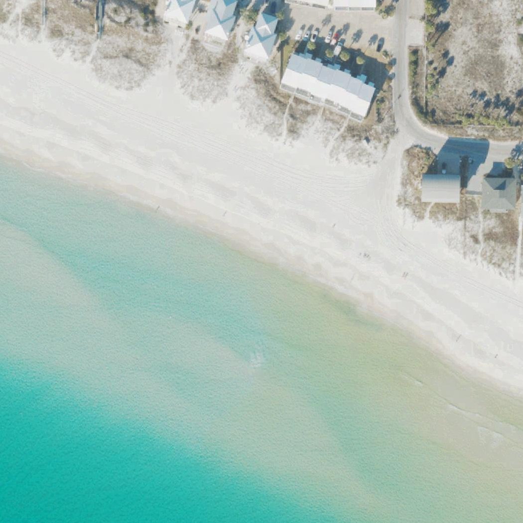 Aerial map of Phillips Inlet Beach Access