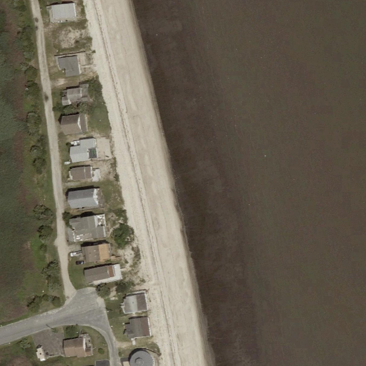 Aerial map of Pickering Beach