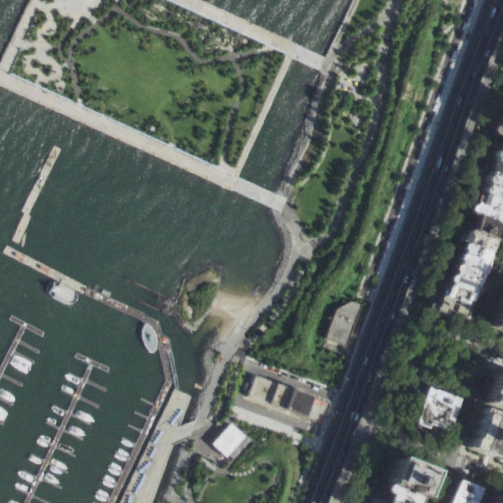 Aerial map of Pier 4 Beach
