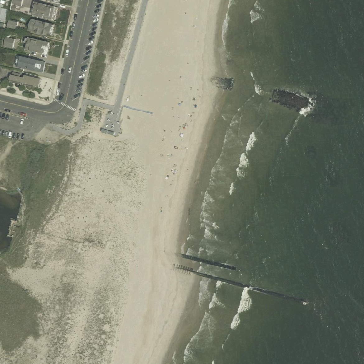 Aerial map of Pier Beach