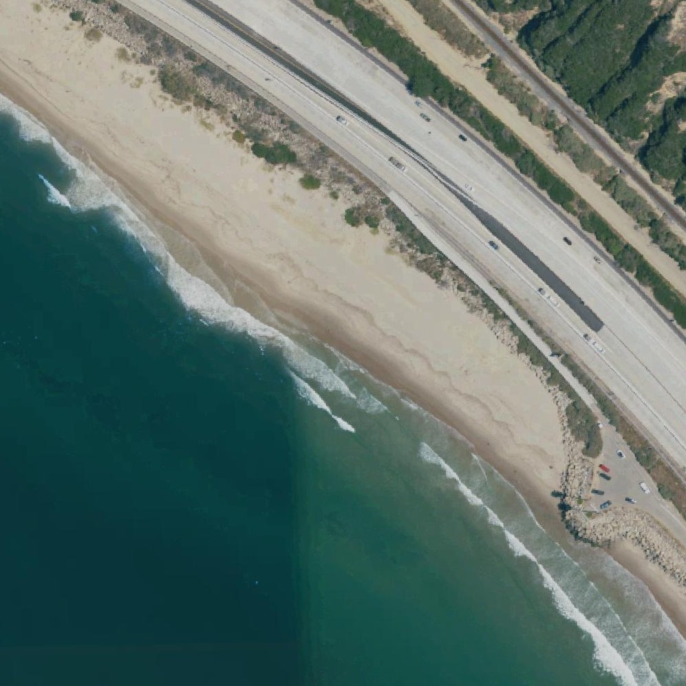 Aerial map of Pier Shoals Public Beach
