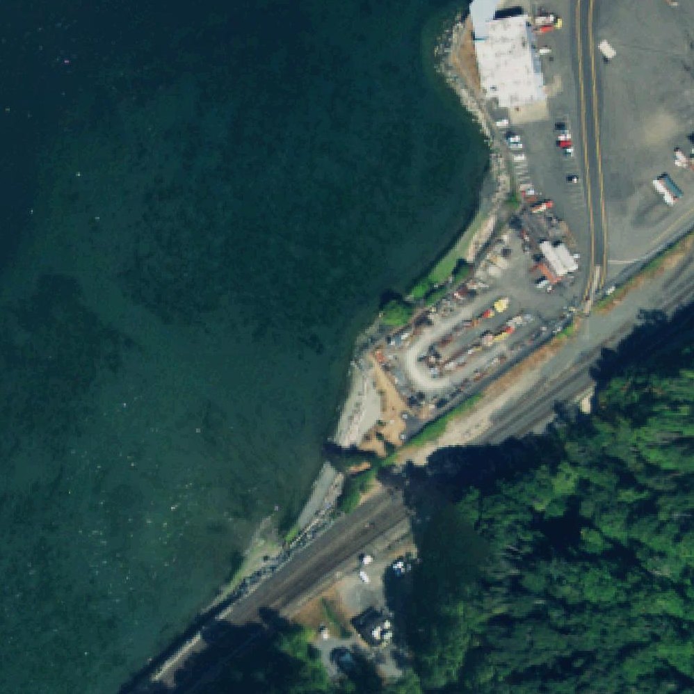 Aerial map of Pigeon Creek Beach