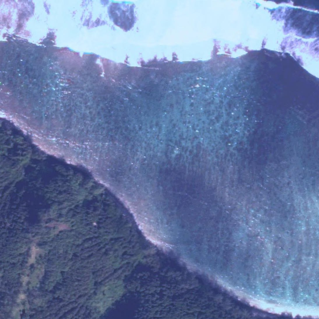 Aerial map of Pilaa Beach