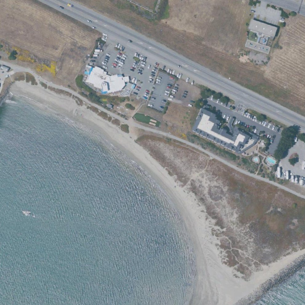 Aerial map of Pillar Point Harbor Beach