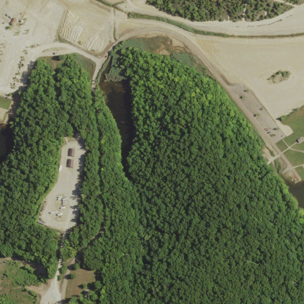 Aerial map of Pim Lake Beach