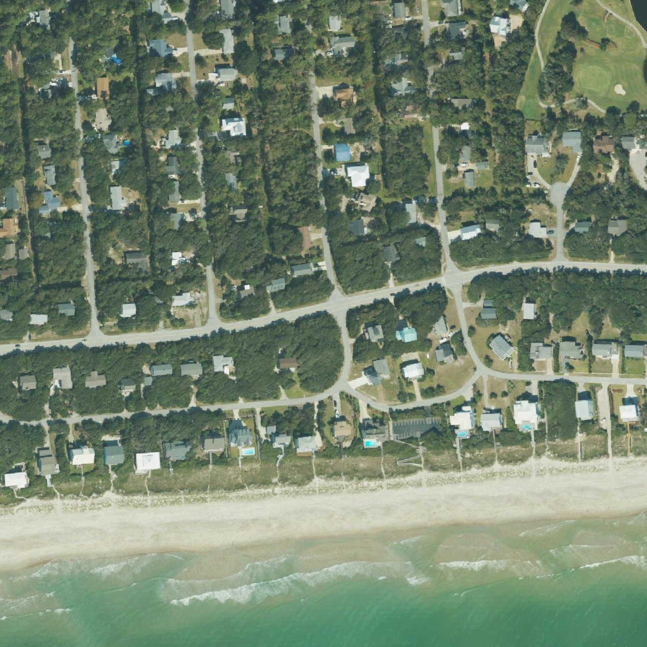 Aerial map of Pine Knoll Shores