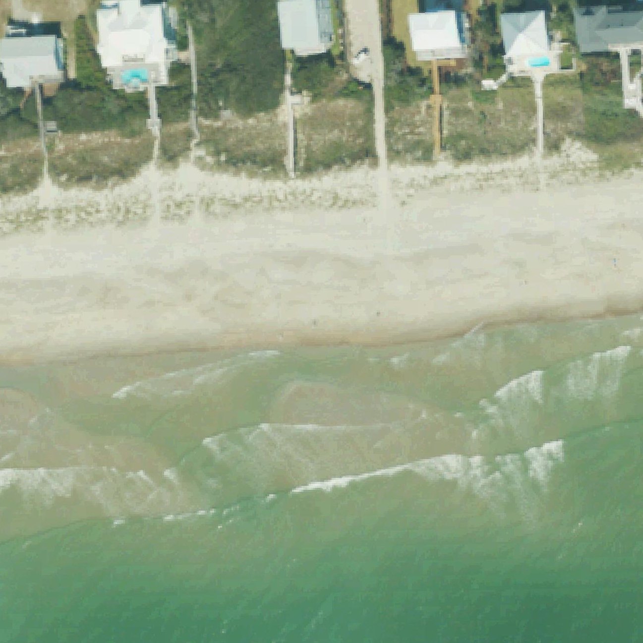 Aerial map of Pine Knoll Shores Public Beach Access B