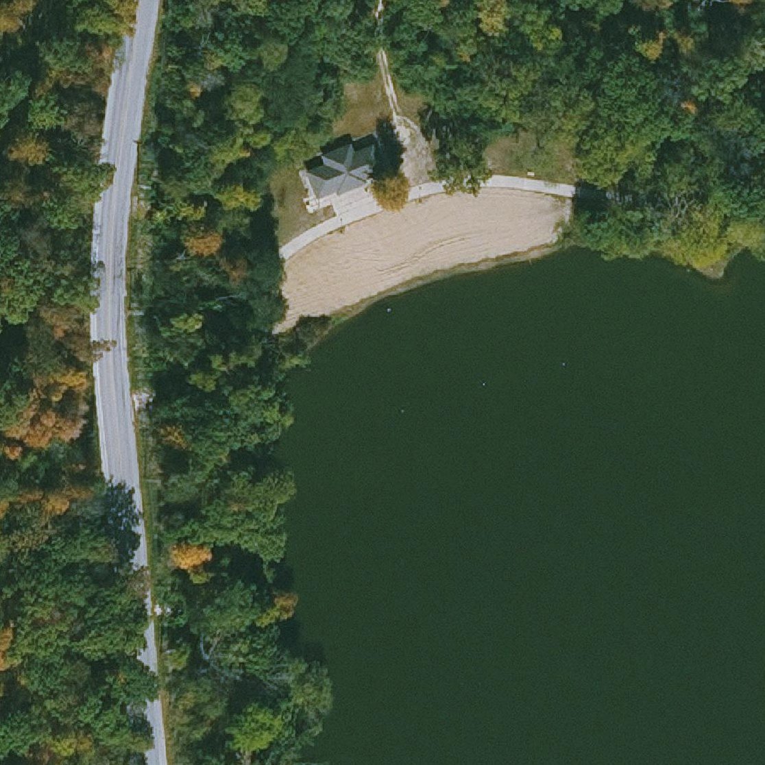 Aerial map of Pine Lake Beach