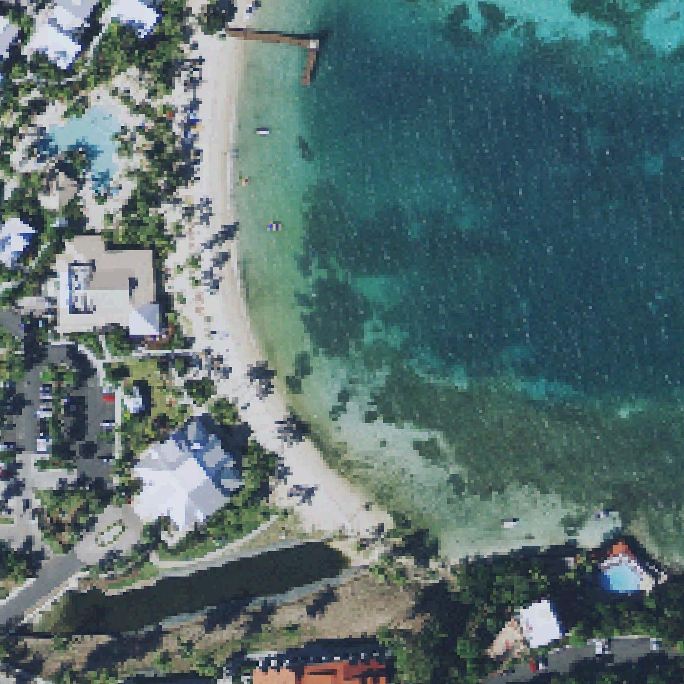 Aerial map of Pineapple Beach