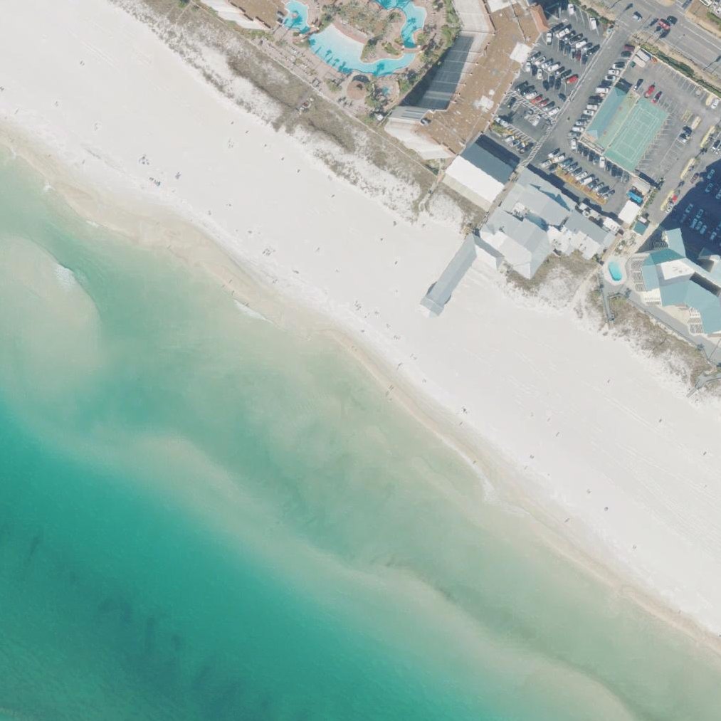 Aerial map of Pineapple Willy's Beach
