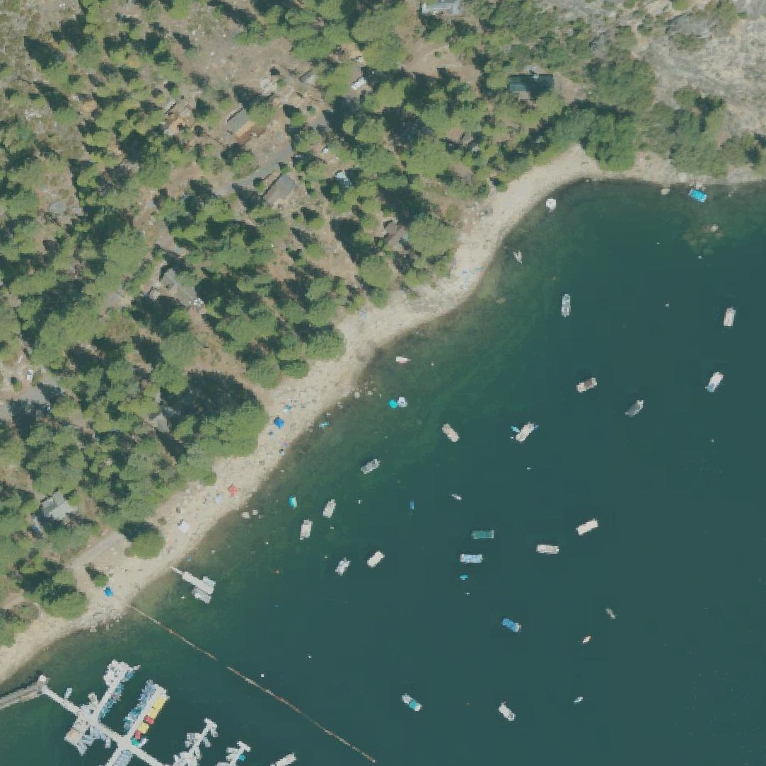 Aerial map of Pinecrest Dog Beach