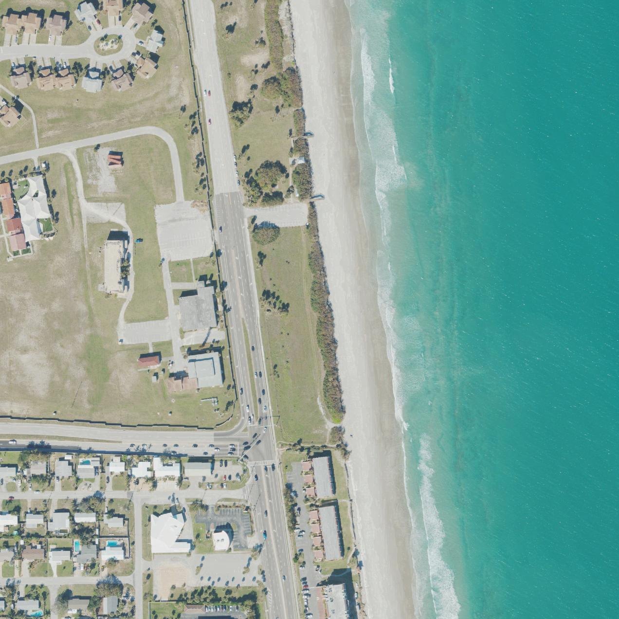 Aerial map of Pineda Beach Park
