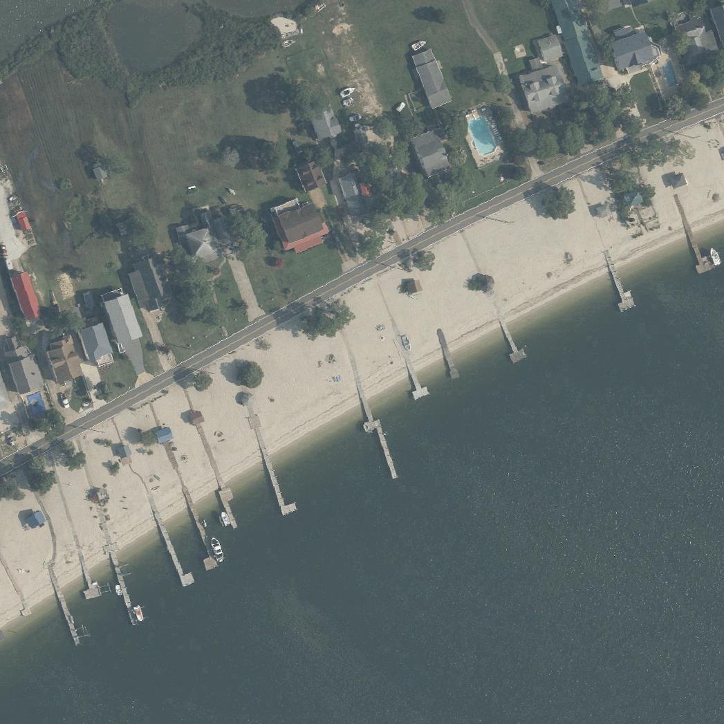 Aerial map of Piney Point Beach