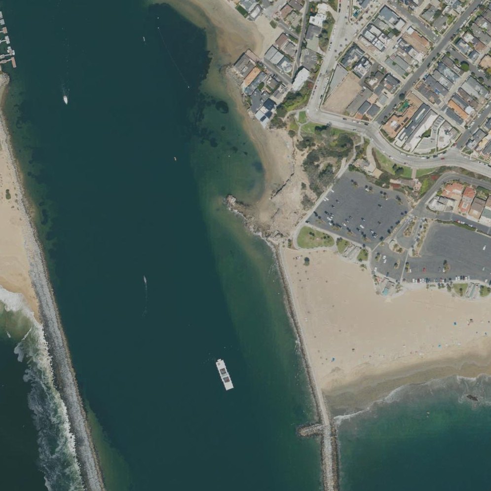 Aerial map of Pirate's Cove Beach