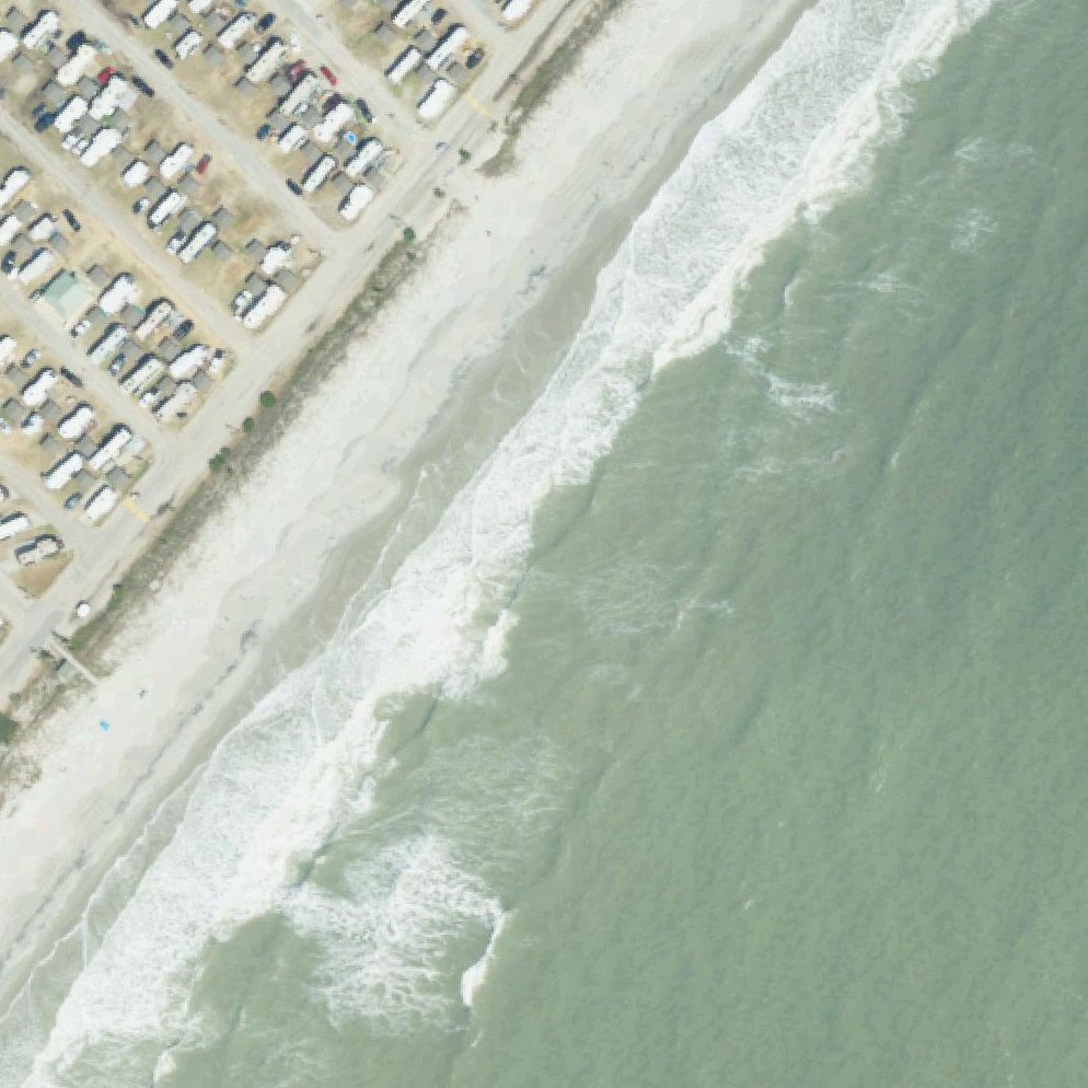 Aerial map of Pirateland Beach