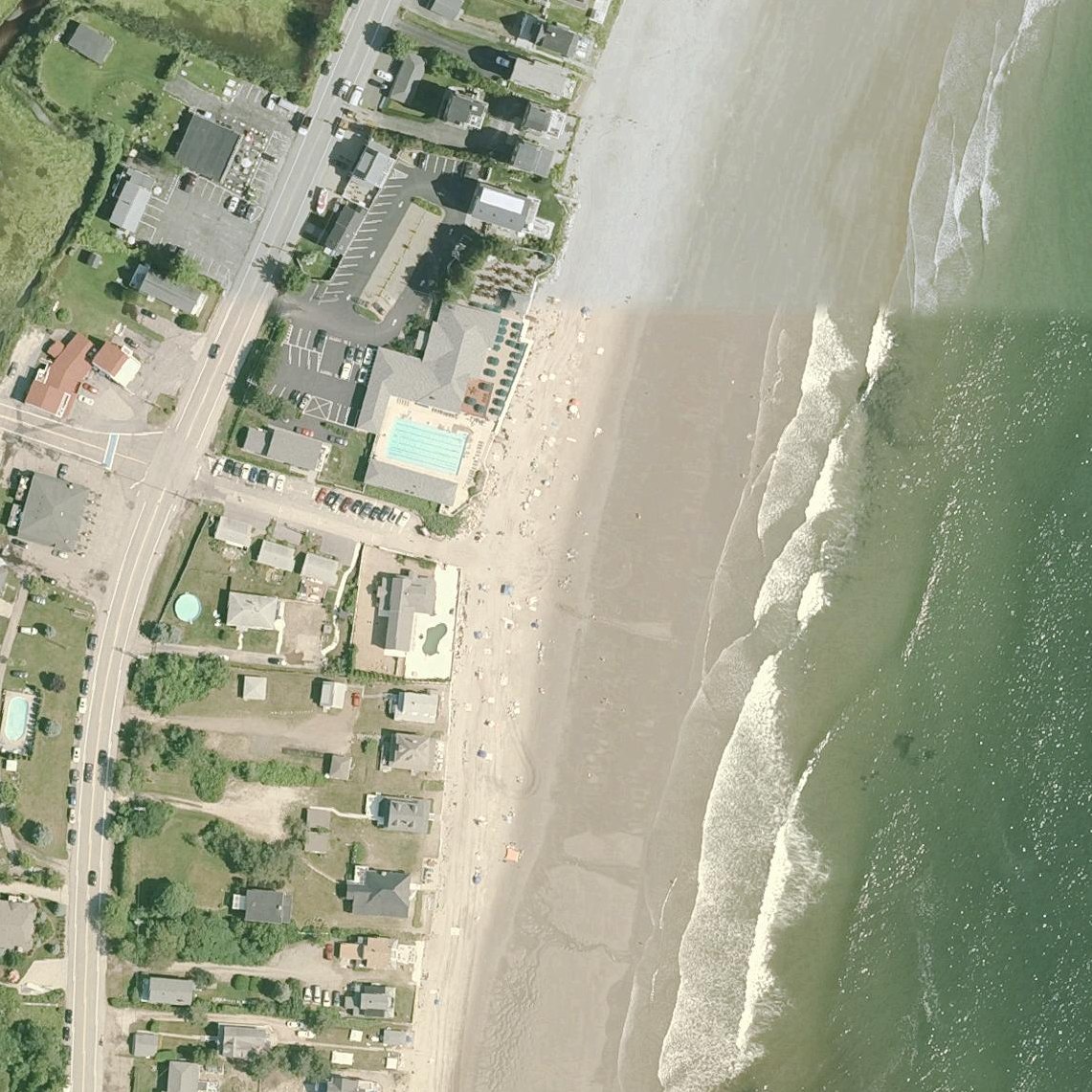 Aerial map of Pirates Cove Beach
