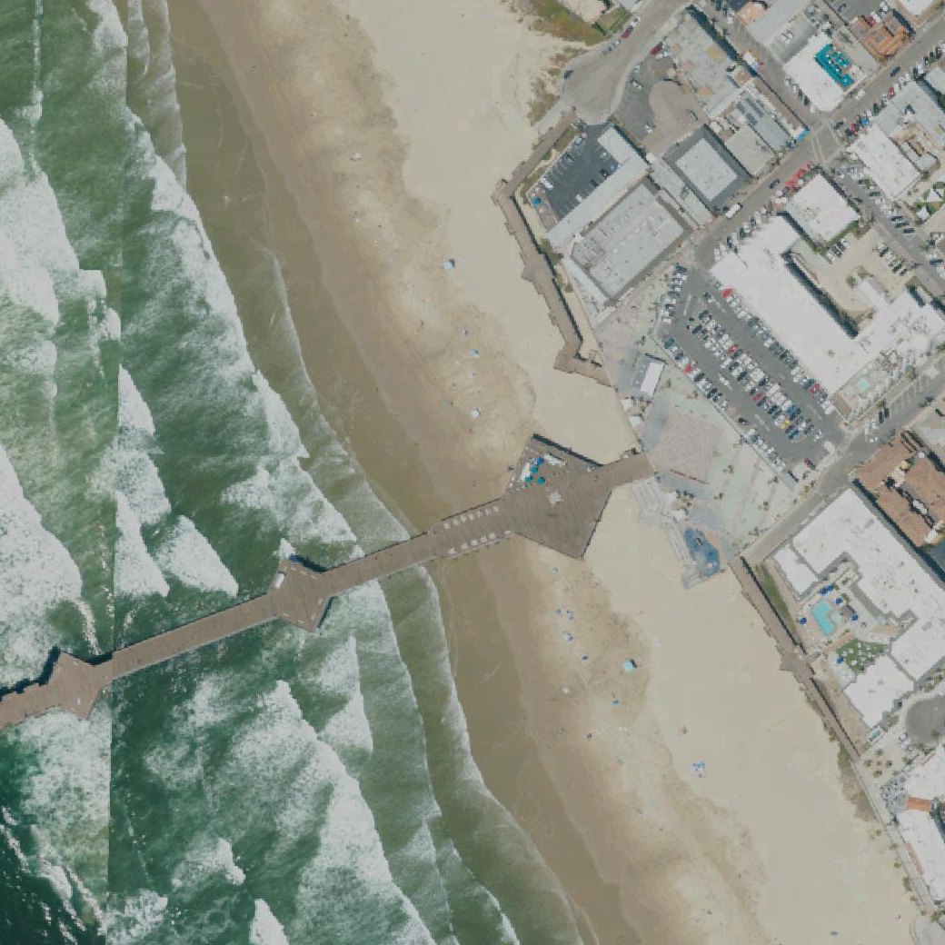 Aerial map of Pismo Beach