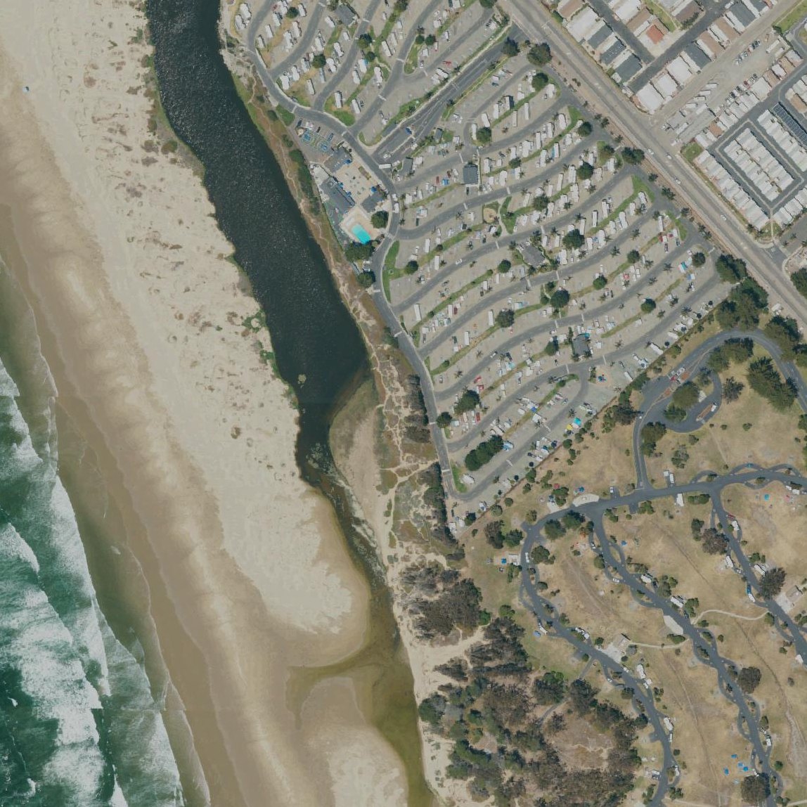Aerial map of Pismo Dunes Beach