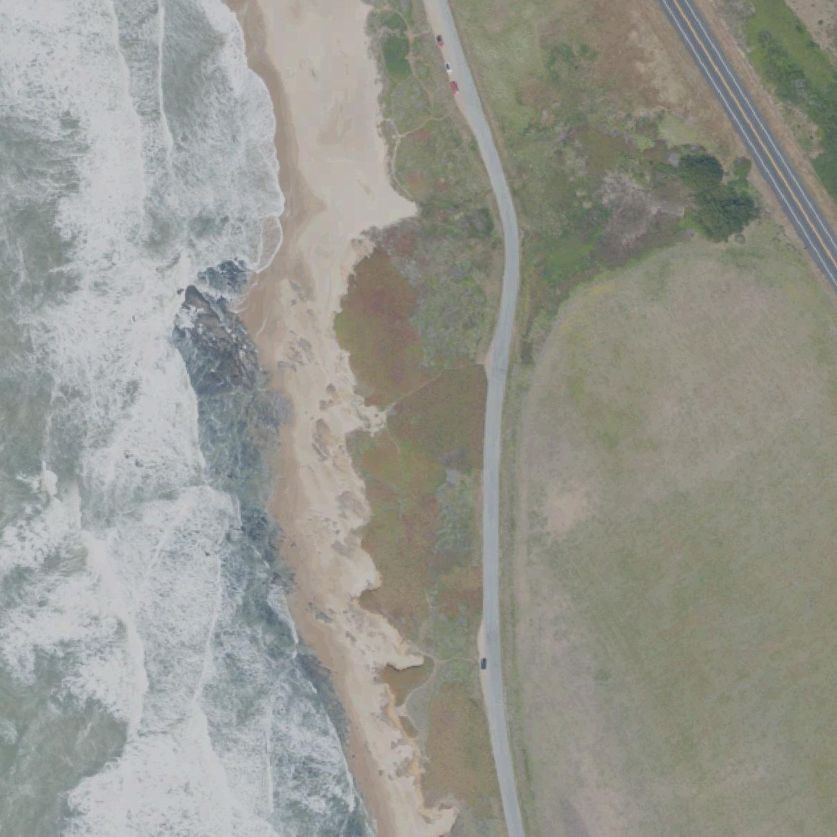 Aerial map of Pistachio Beach