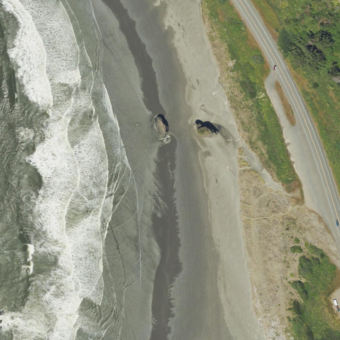 Aerial map of Pistol River North Beach